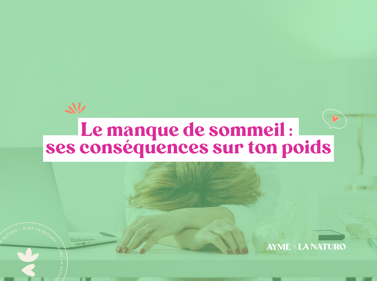 Couverture pour l'article sur le manque de sommeil et la prise de poids