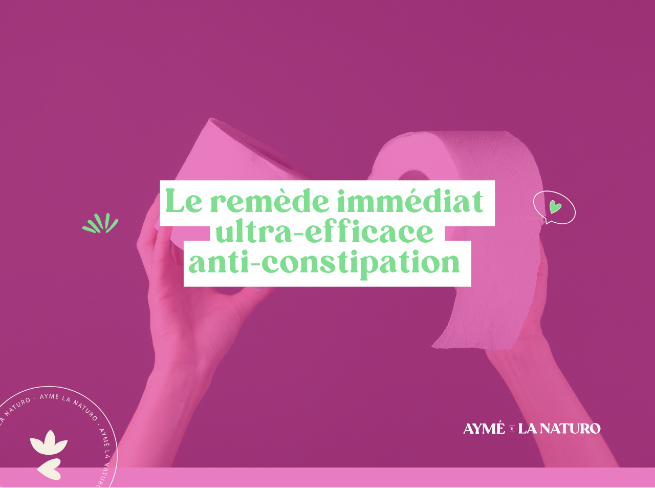 Couverture pour l'article remède immédiat contre la constipation