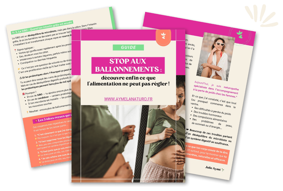 guide stop ballonnements Le guide pour comprendre ce que l'alimentation ne peut pas régler contre les ballonnements.