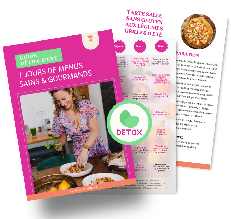 guide-7-jours-menus-detox-ete Guide détox d'été pour alléger son organisme, booster son énergie et relancer naturellement son métabolisme pour une perte de poids durable