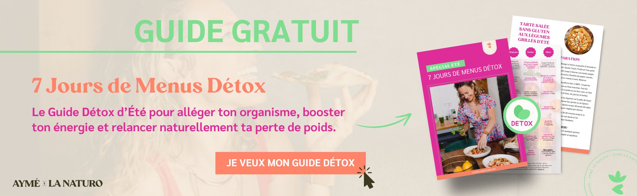 Guide détox de Printemps pour alléger son organisme, booster son énergie et relancer naturellement son métabolisme pour une perte de poids durable