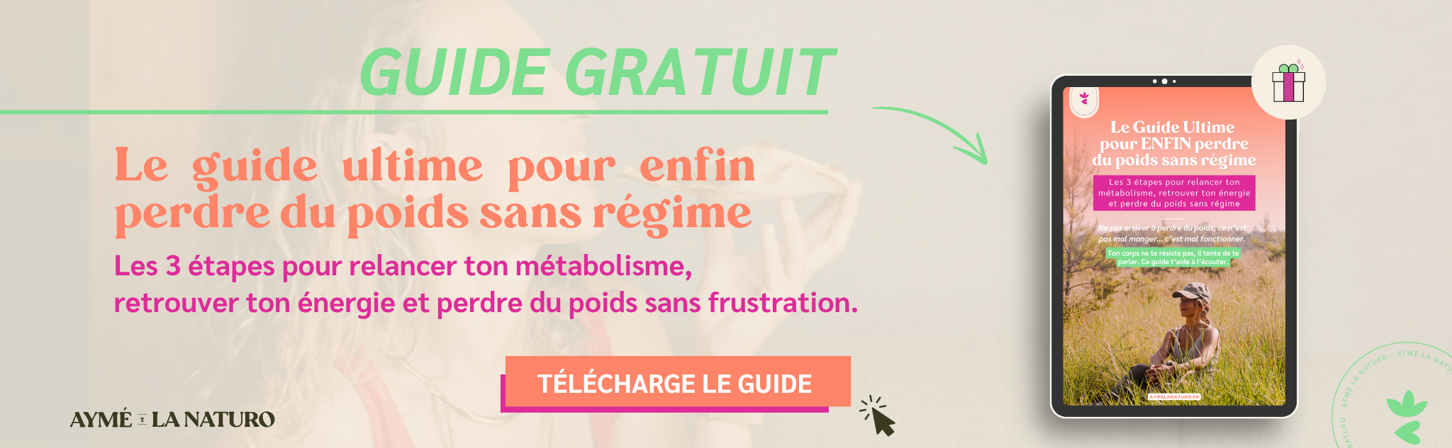 Bannière pour l'ebook guide perte de poids